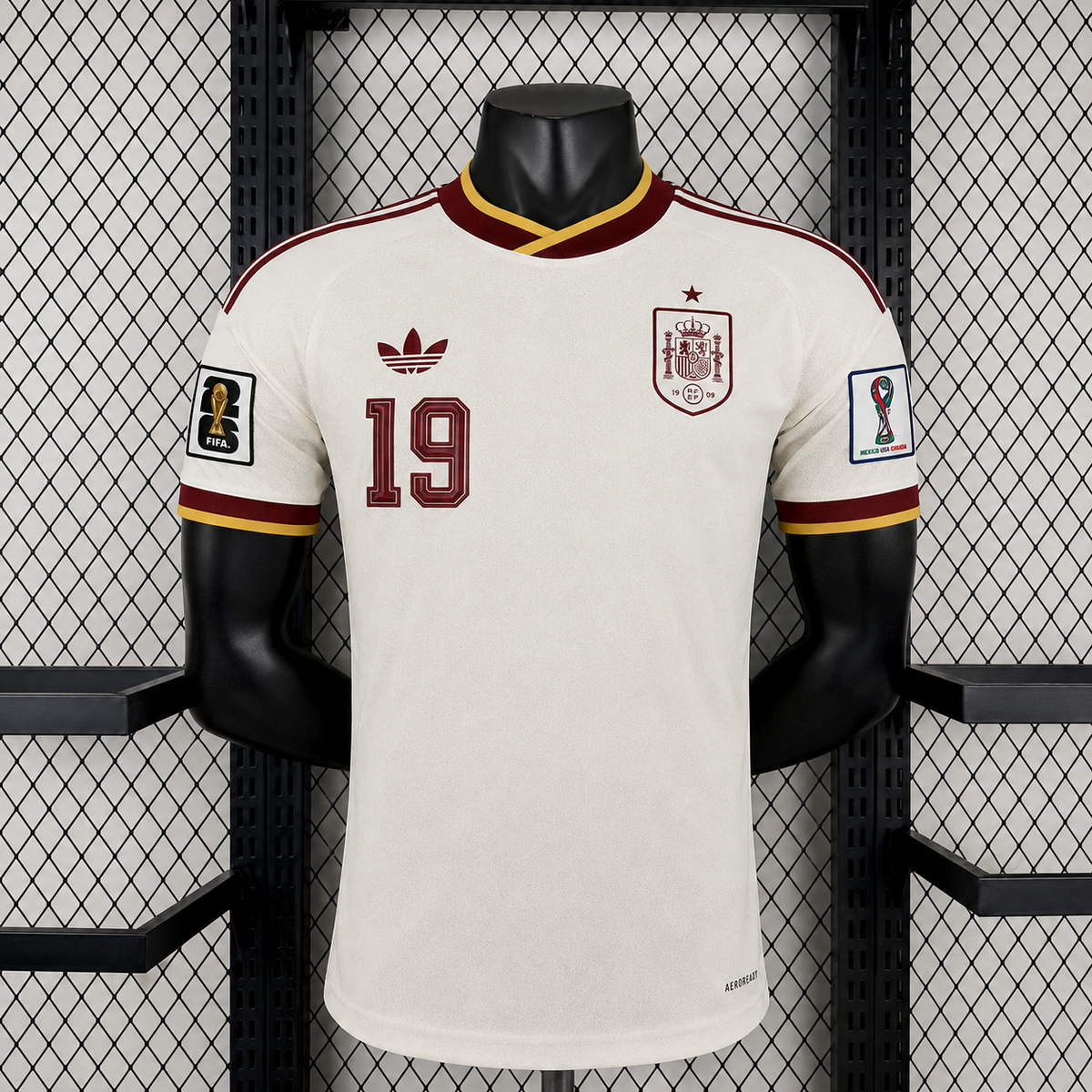 Tricou Spania Away Kit - Lamine Yamal 19 Player Version