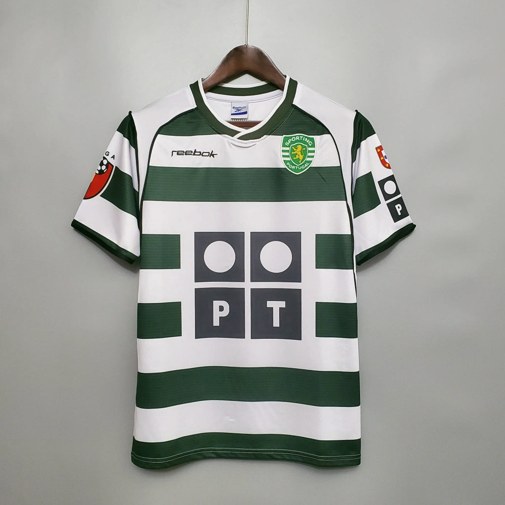 Tricou Sporting Home Kit 01/03 Retro - C.Ronaldo 28 Fan Version