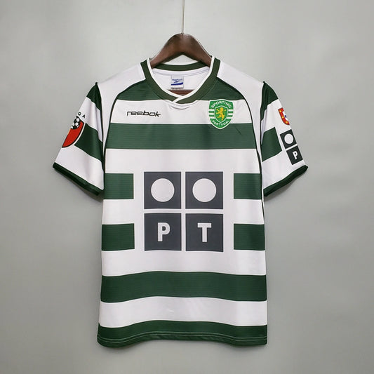 Tricou Sporting Home Kit 01/03 Retro - C.Ronaldo 28 Fan Version