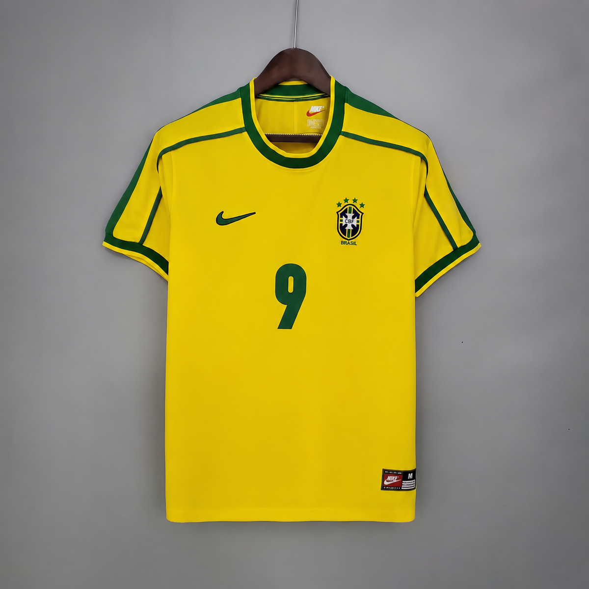 Tricou Brazilia 1998 World Cup - Ronaldo 9 Fan Version