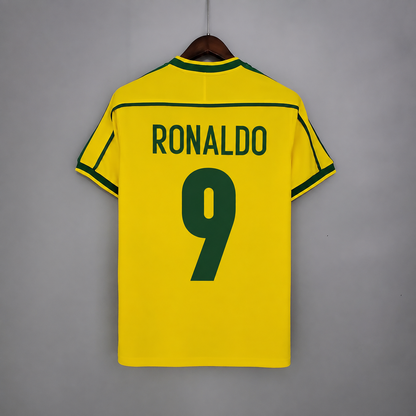 Tricou Brazilia 1998 World Cup - Ronaldo 9 Fan Version