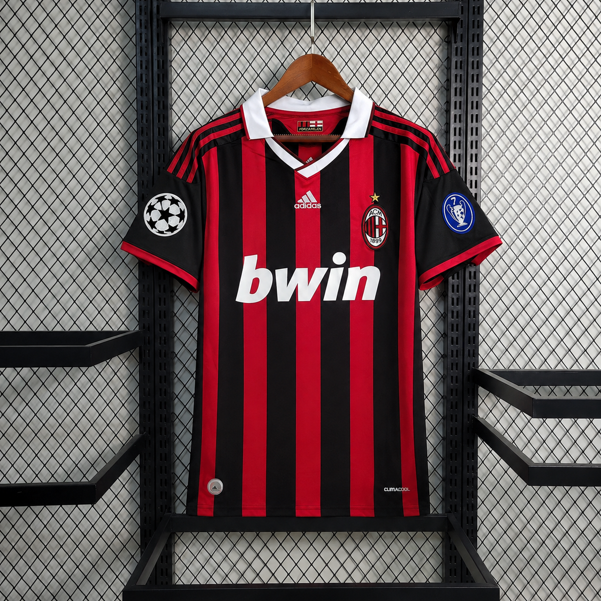 Tricou Ac Milan 09/10 Home Kit - Ronaldinho 80 Fan Version
