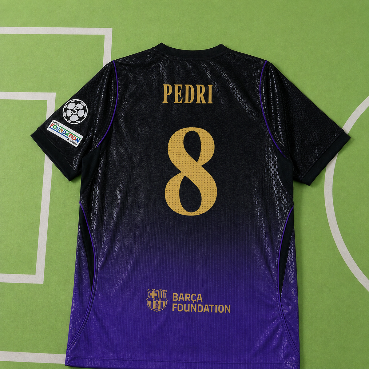 Tricou FC Barcelona 26/27 Away Kit - Pedri 8 Fan Version