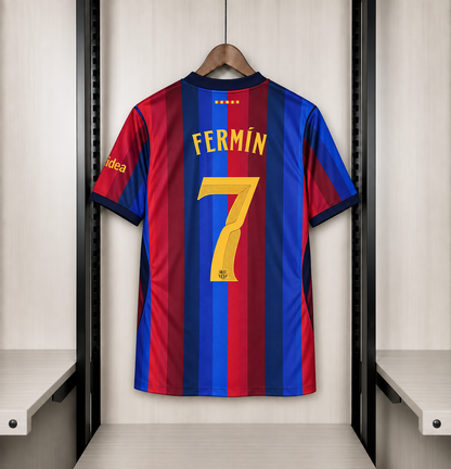 Tricou Barcelona 26/27 Home Kit - Fermin 7 Fan Version