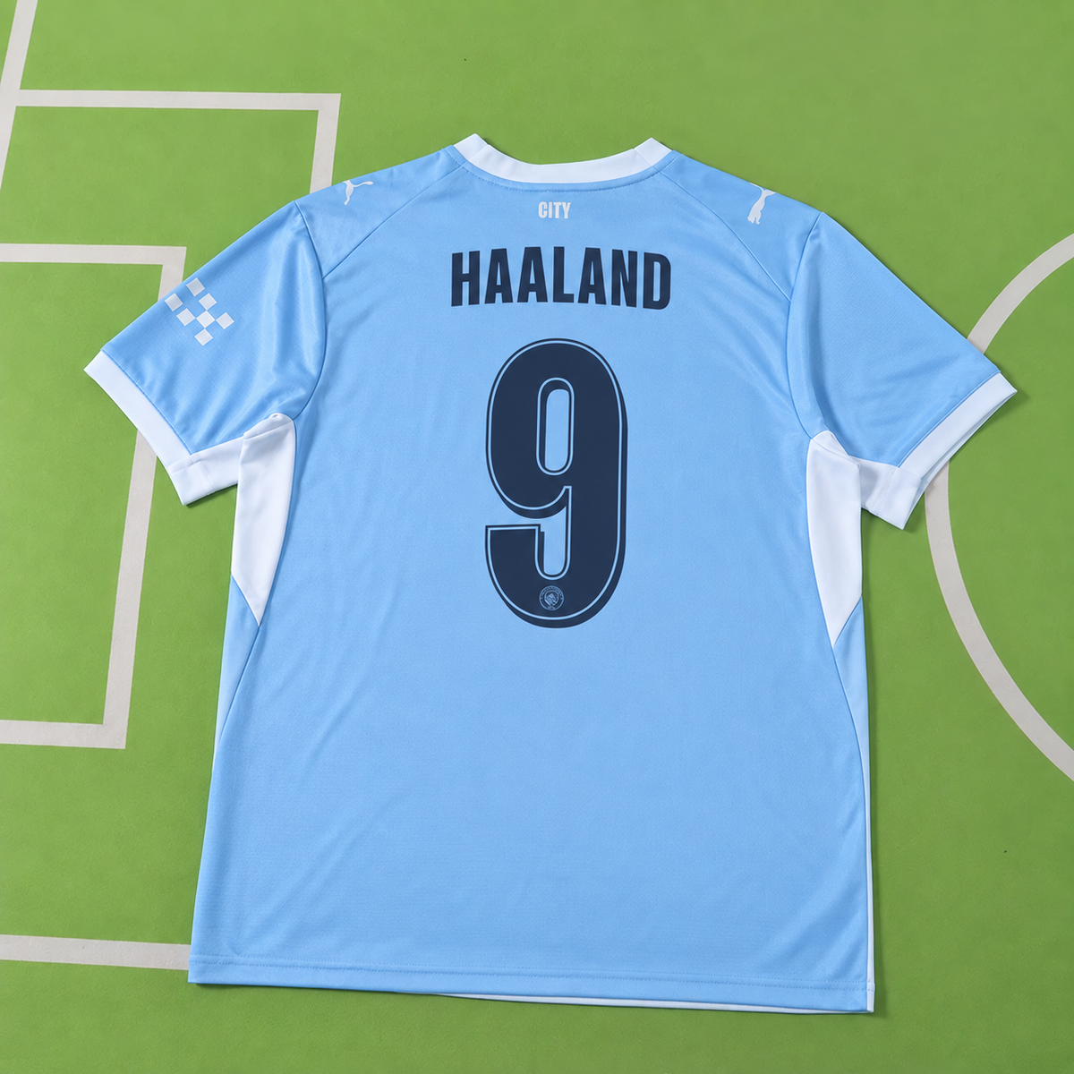 Tricou Man City 26/27 Home Kit - Haaland 9 Fan Version