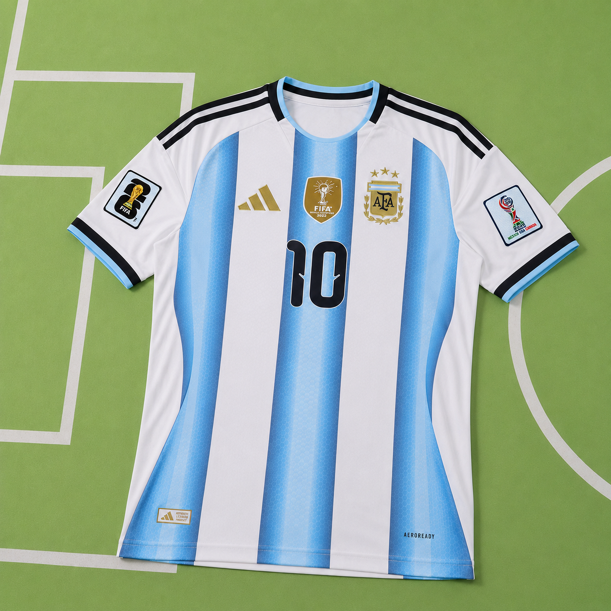 Tricou Argentina Home Kit - Messi 10 Fan Version
