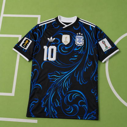 Tricou Argentina Away Kit - Messi 10 Fan Version
