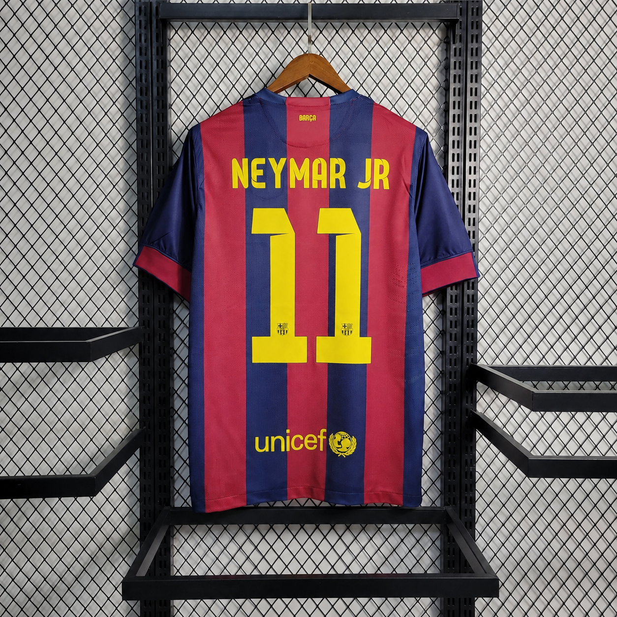 Tricou Barcelona 14/15 Home Kit Retro - Neymar Jr 11 Fan Version