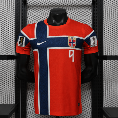 Tricou Norvegia Home Kit - Braut Haaland 9 Player Version