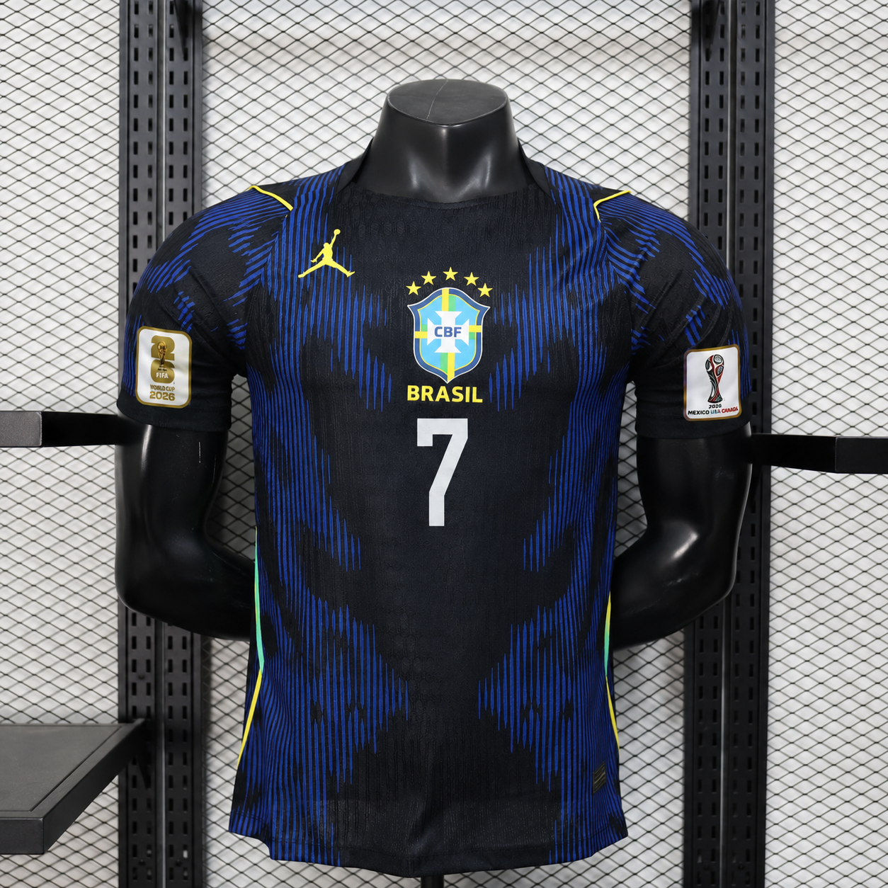 Tricou Brazilia Away Kit - Vini Jr. 7 Player Version