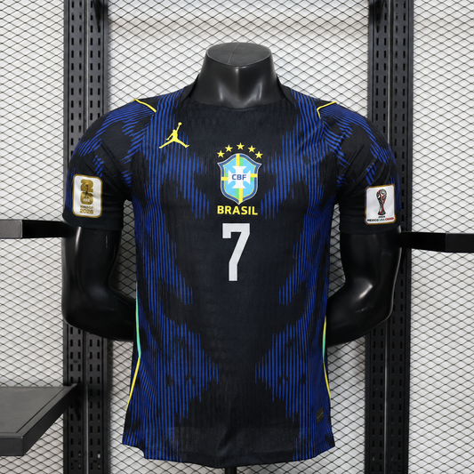 Tricou Brazilia Away Kit - Vini Jr. 7 Player Version