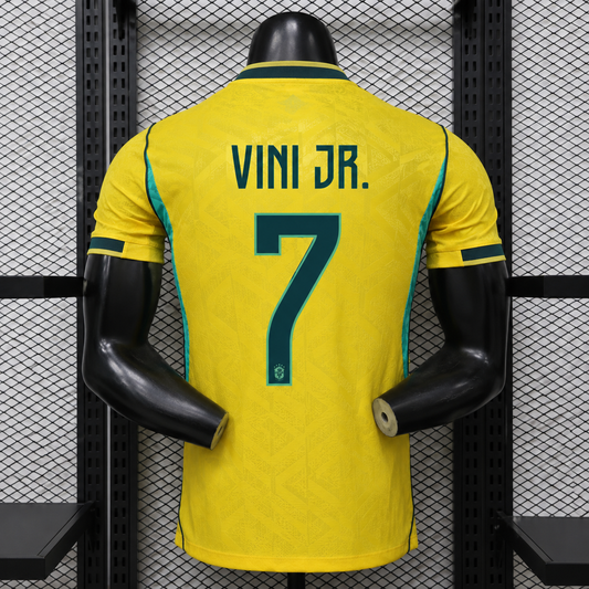 Tricou Brazilia Home Kit - Vini Jr. 7 Player Version