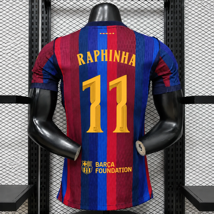 Tricou Barcelona 26/27 Home Kit - Raphinha 11 Player Version