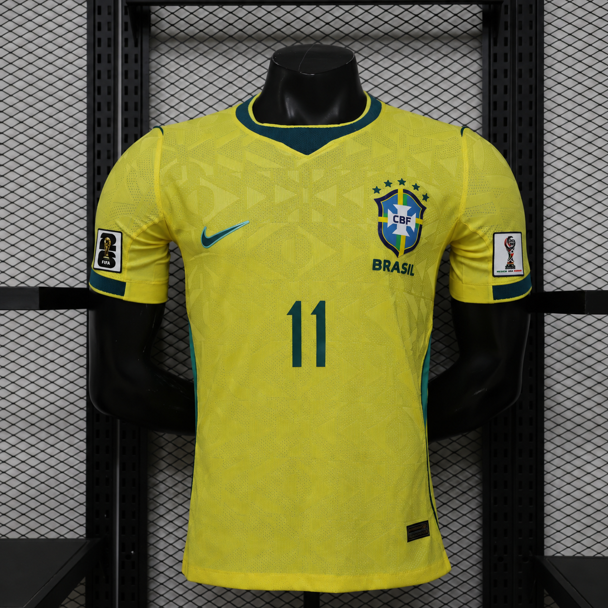 Tricou Brazilia Home Kit - Raphinha 11 Player Version