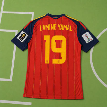Tricou Spania Home Kit - Lamine Yamal 19 Fan Version