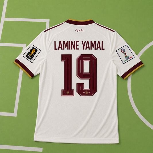 Tricou Spania Away Kit - Lamine Yamal 19 Fan Version