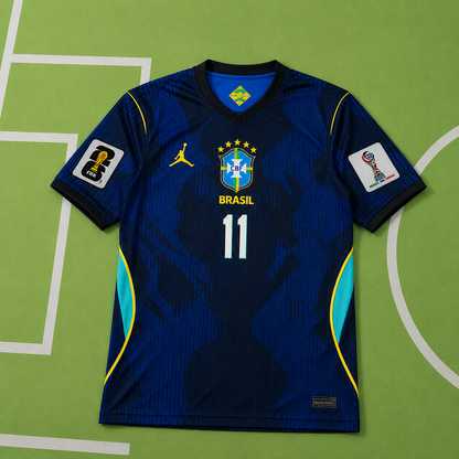 Tricou Brazilia Away Kit - Raphinha 11 Fan Version