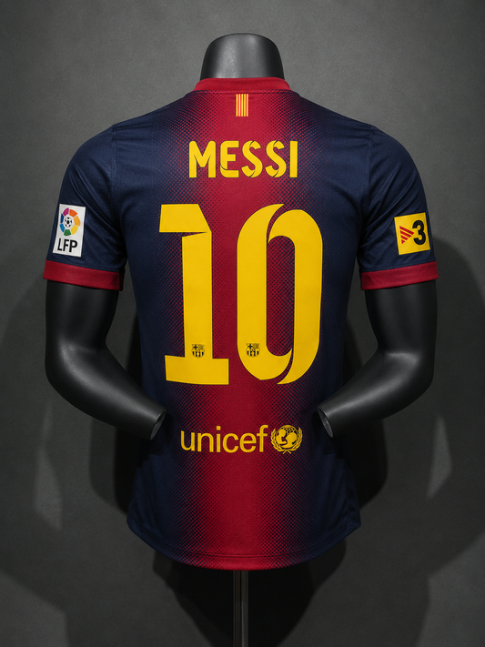 Tricou FC Barcelona Home Kit 12/13 Retro - Messi 10 Player Version