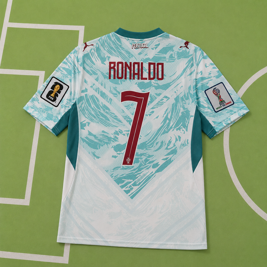 Tricou Portugalia Away Kit - Ronaldo 7 Fan Version