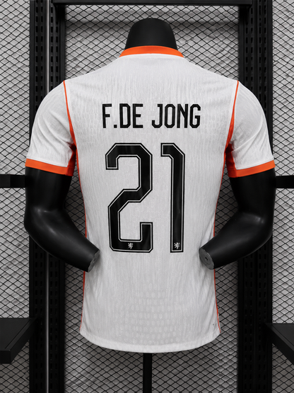 Tricou Olanda Away Kit - F. de Jong 21 Player Version