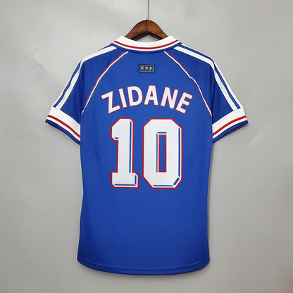 Tricou Franta 1998 World Cup Home Kit Retro - Zidane 10 Fan Version