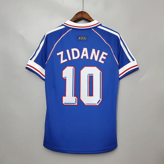 Tricou Franta 1998 World Cup Home Kit Retro - Zidane 10 Fan Version